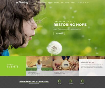 Blessing (v1.7.9) Responsive WordPress Theme for Church Websites