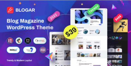 Blogar (v1.3.3) Blog Magazine