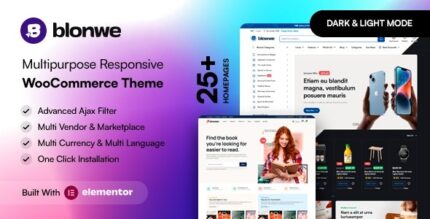 Blonwe (v1.3.4) Multipurpose WooCommerce Theme