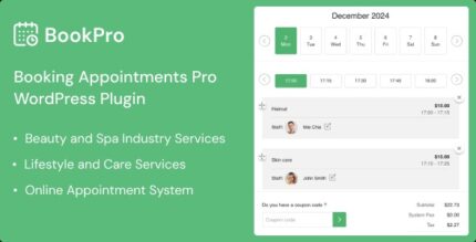 BookPro (v1.1.1) Appointment Booking WordPress Plugin