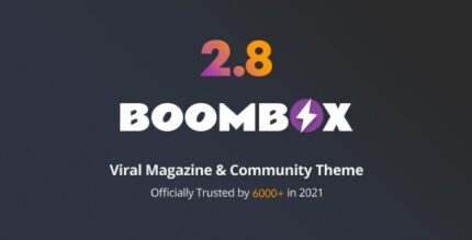 BoomBox (v2.10.0) Viral Magazine WordPress Theme [Activated]