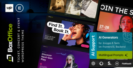 BoxOffice (v1.0.0) Ticket, Concert & Event WordPress Theme