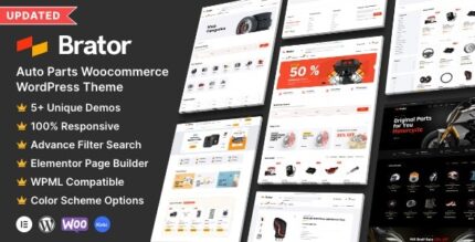 [Activated] Brator (v3.0) Auto Parts WooCommerce WordPress Theme