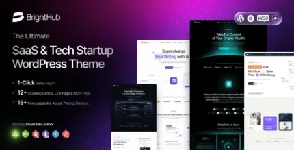 BrightHub (v1.0.5) SaaS & Tech Startup WordPress Theme