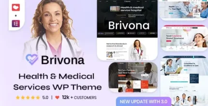 (v6.3) Brivona Clinical Websites WordPress Theme