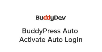 BuddyPress Auto Activate Auto Login v1.5.9