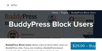BuddyPress Block Users v1.2.3