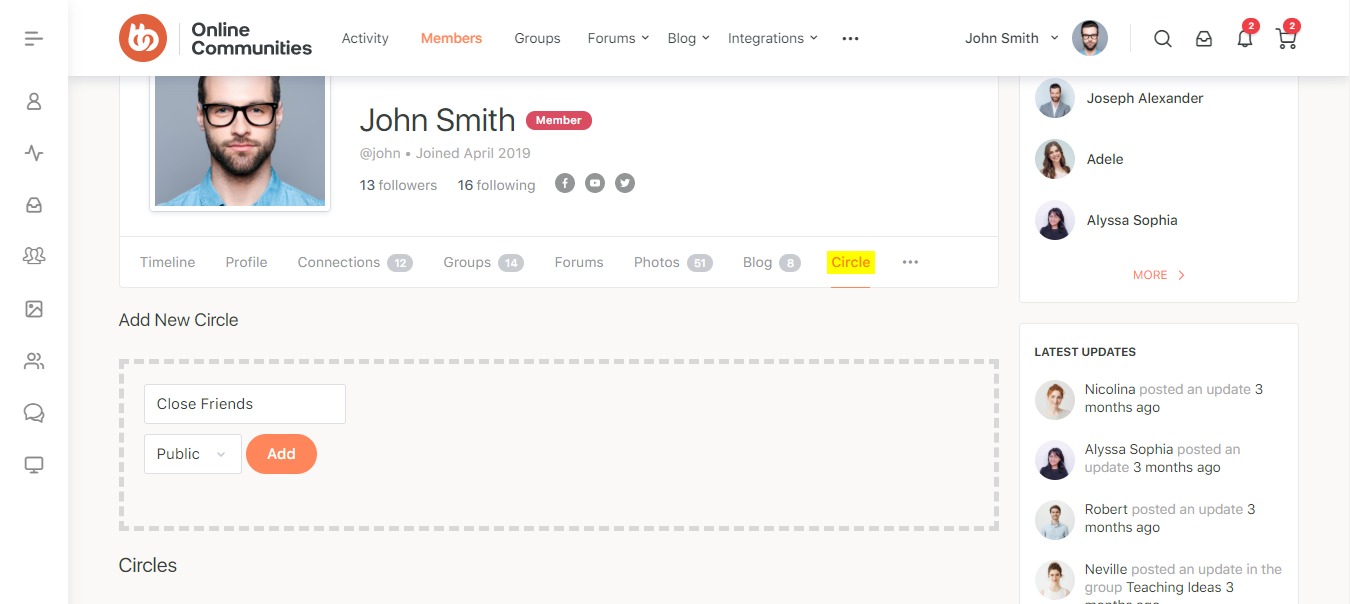 BuddyPress-User-Circles-Nulled.jpg BuddyPress User Circles (v1.3.3) - Image 1