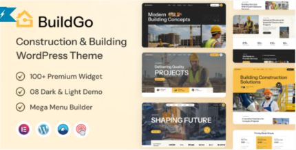 BuildGo (v2.0.6) Construction WordPress Theme