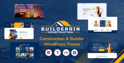 Builderrin (v1.0.1) Construction Building WordPress Theme
