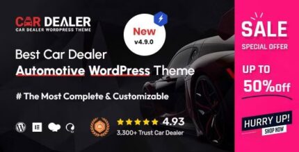 Car Dealer v6.3.0 (Activated) Automotive Responsive WordPress Theme