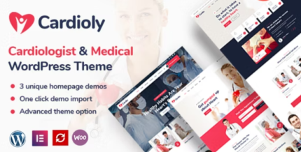 Cardioly v3.1 Cardiologist and Medical WordPress Theme
