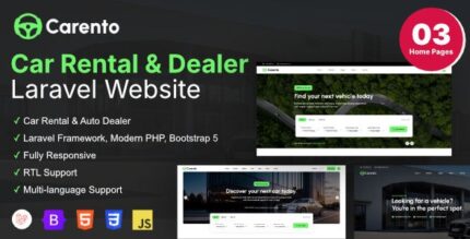 Carento v1.1.4 Car Rental Booking Laravel System [Activated]