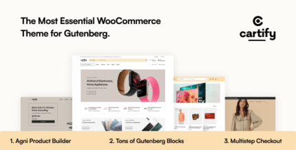 Cartify (v1.3) WooCommerce Gutenberg WordPress Theme