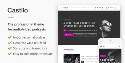 Castilo (v1.8.5) Audio Podcast WordPress Theme