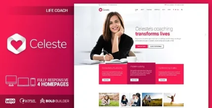 Celeste (v1.3.7) Life Coach & Therapist WordPress Theme