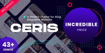 Ceris (v5.5) Magazine & Blog WordPress Theme