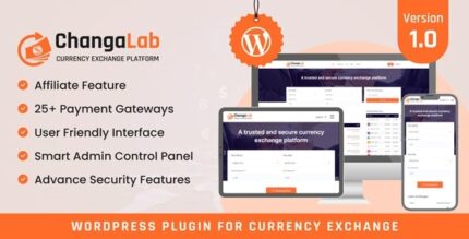 ChangaLab (v3.2) Currency Exchange WordPress Plugin [Activated]