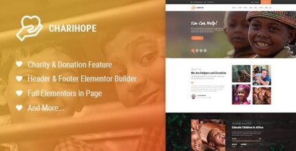 Charihope (v1.2.4) Charity and Donation WordPress Theme