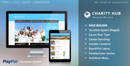 Charity Hub (v1.5.1) Nonprofit / Fundraising WordPress