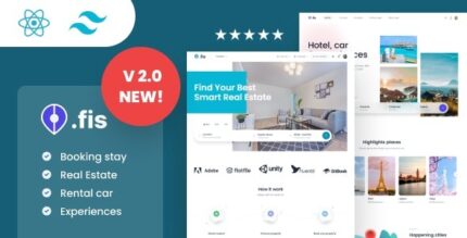Chisfis (14 Jan 2026) Online Booking React Template