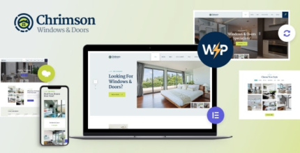 Chrimson (v2.6) Windows & Doors Services Store WordPress Theme + Elementor