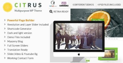 Citrus (v4.1) One Page WordPress Theme