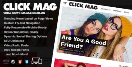 Click Mag (v3.7.1) Viral WordPress News MagazineBlog Theme