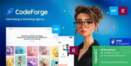 CodeForge v1.9.0 IT Company WordPress Theme