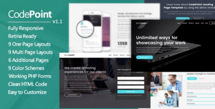 CodePoint (v1.2.5) Landing Page WordPress Theme