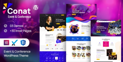 Conat (v1.2.6) Event & Conference WordPress Theme + RTL Ready