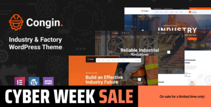 Congin (v1.1.5) Industry & Factory WordPress Theme