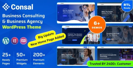 Consal (v3.0.0) Business Agency & IT Service WordPress Theme