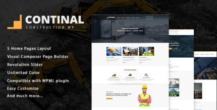 Continal (v1.5.0) Construction & Business WordPress Theme