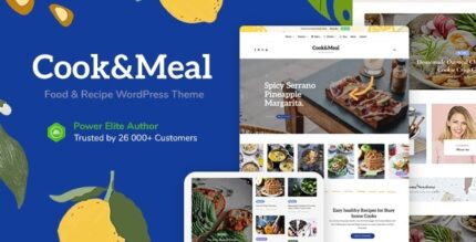 Cook&Meal (v1.2.4) Food Blog & Recipe WordPress Theme #