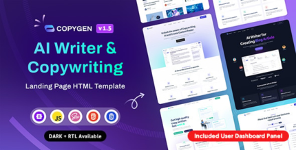 CopyGen (v1.3.4) AI Writer & Copywriting WordPress Theme