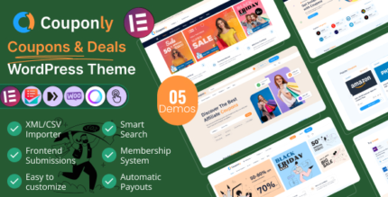 Couponly (v1.5) Coupons, Deals, Discounts & Affiliate WordPress Theme