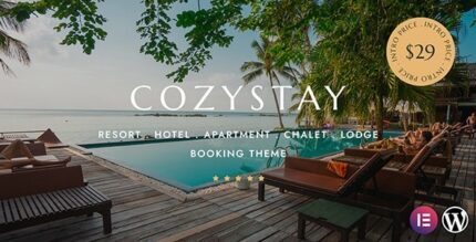 CozyStay (v1.9.2) Hotel Booking WordPress Theme
