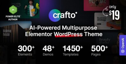 Crafto (v1.8) AI-Powered Multipurpose WordPress Theme