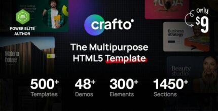 Crafto (v1.7) The Multipurpose HTML5 Template