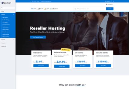 Croster WHMCS CMS Theme v2.1.2 [Activated]