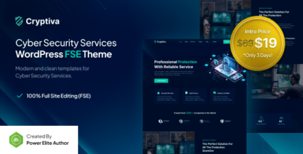 Cryptiva (v1.0.3) Cyber Security Services WordPress Theme