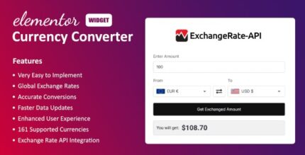 Currency Converter Widget for Elementor v1.3.0