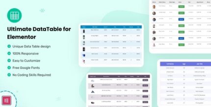 Datalentor (v1.0.4) Advanced DataTable for Elementor