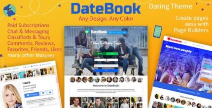 DateBook (v5.0.0) Dating WordPress Theme [Activated]