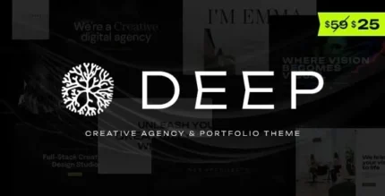 Deep (v1.0) Creative Agency & Portfolio WordPress Theme