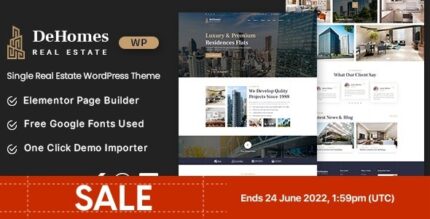 Dehomes (v1.2) Single Real Estate WordPress Theme