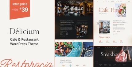 Delicium (v1.6) Restaurant & Cafe WordPress Theme