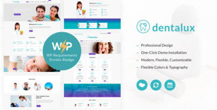 Dentalux (v3.3) Dentist Medical & Healthcare WordPress Theme