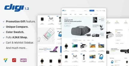 Digi (v1.9.4) Electronics Store WooCommerce Theme